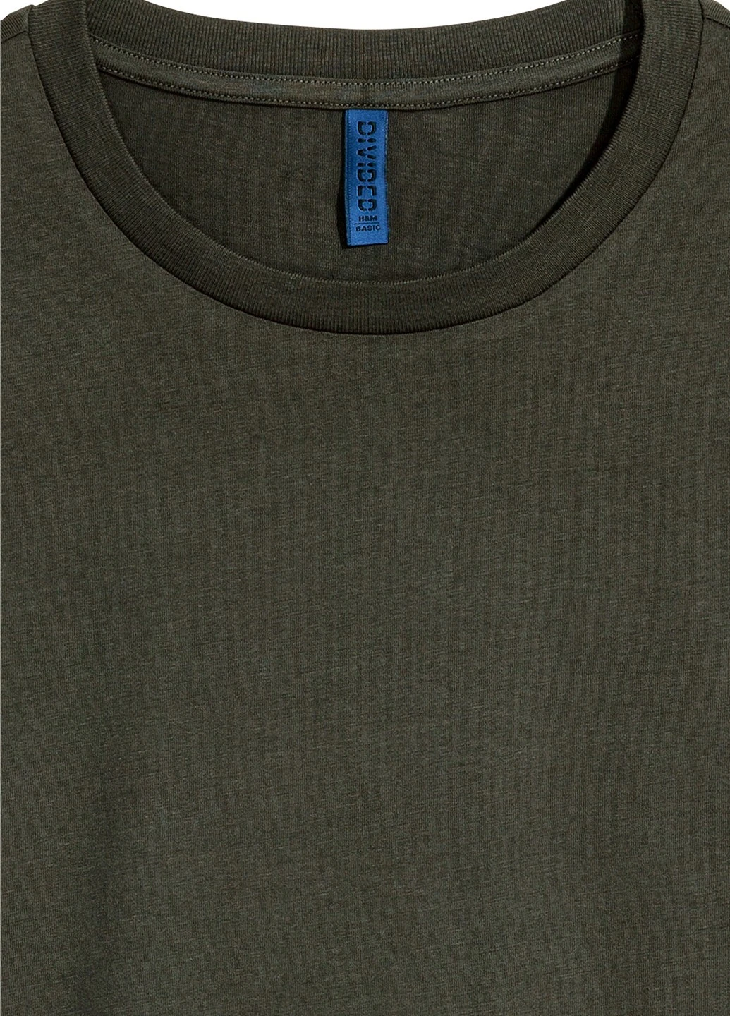Хаки (оливковая) футболка H&M
