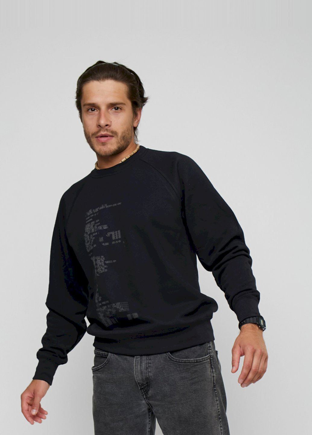 Черный свитшот мужской YAPPI (198688929)