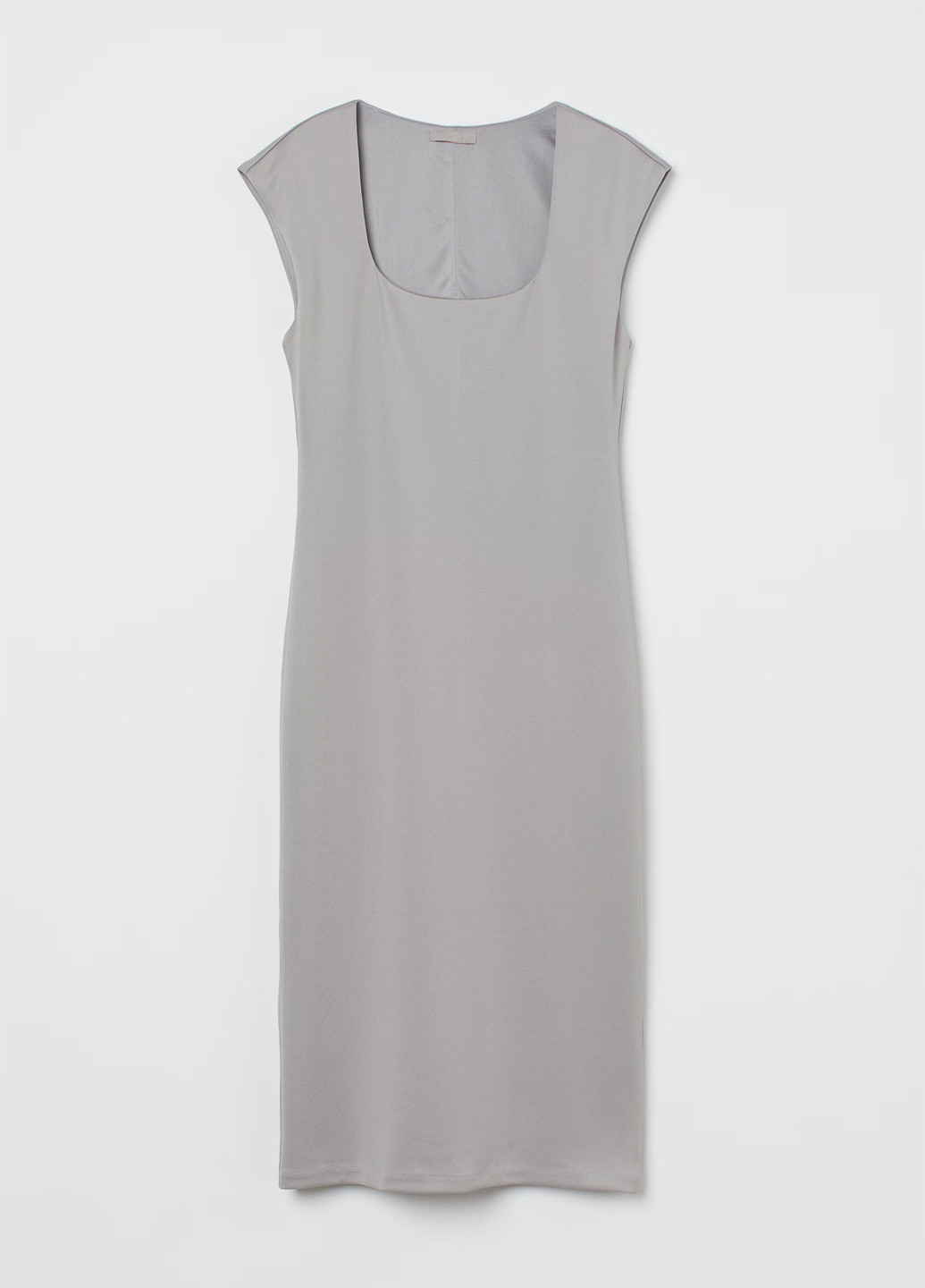 Сіра кежуал сукня H&M однотонна