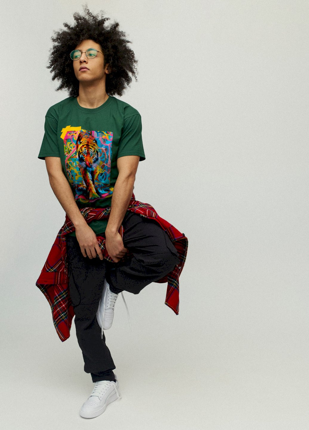 Темно-зеленая футболка мужская YAPPI