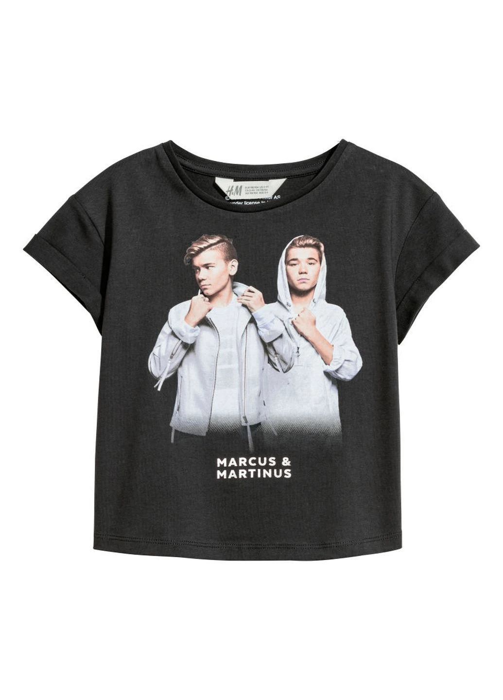 Темно-сіра літня футболка H&M