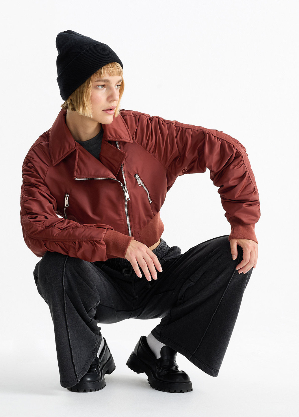 Коричневая демисезонная куртка C&A