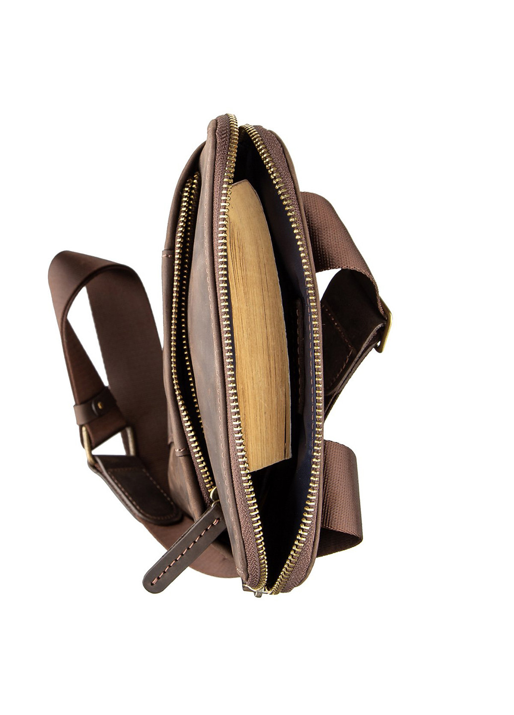 Мужская кожаная сумка 20,5х26х2 см Shvigel (252132705)