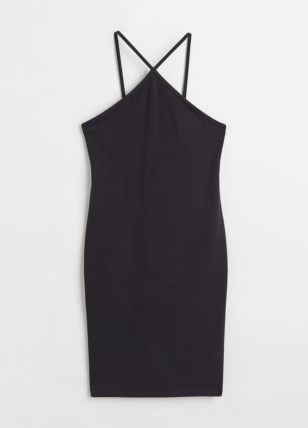 Черное кэжуал платье силуэтная H&M однотонное