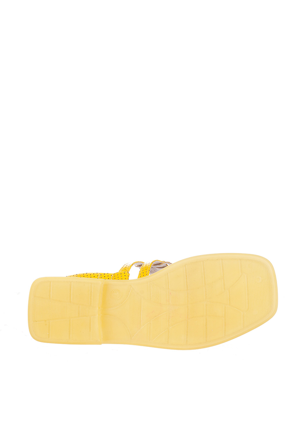 Желтые босоножки Maxi с ремешком с перфорацией