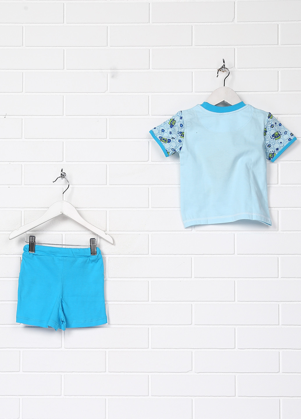 Голубой летний комплект (футболка, шорты) Bimba