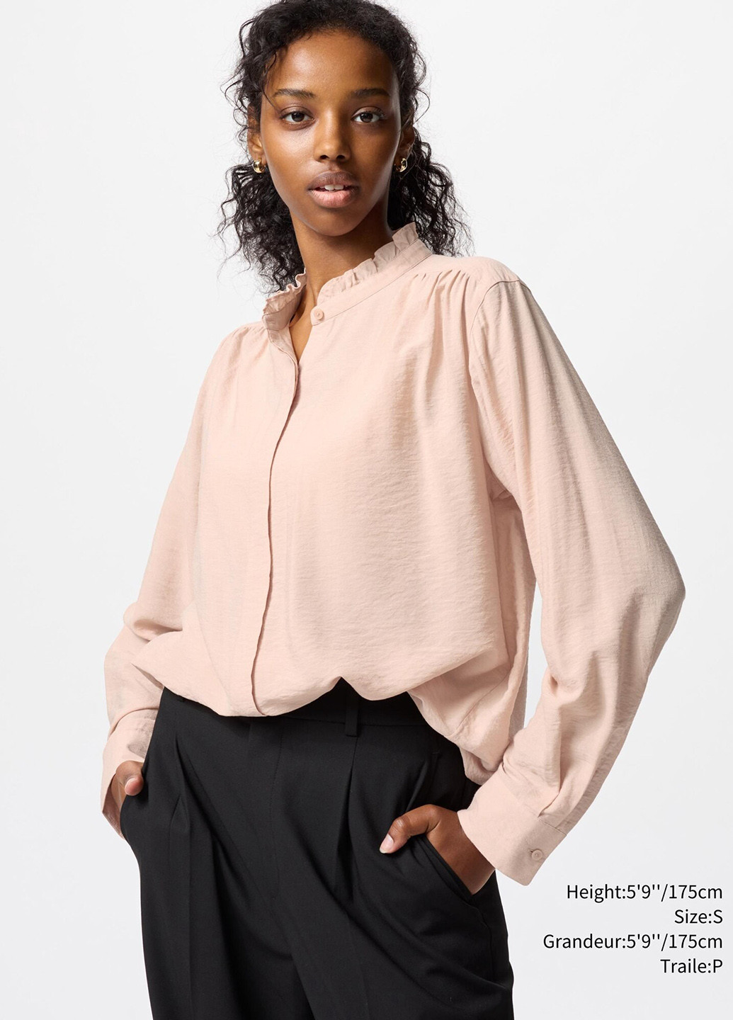 Розовая блузка Uniqlo