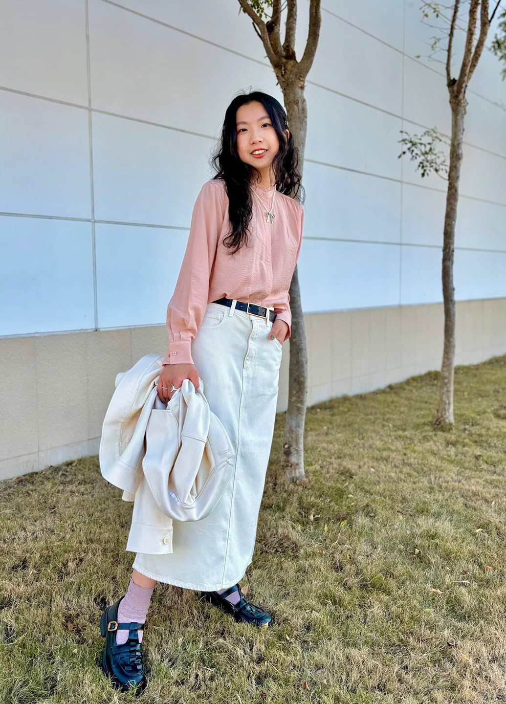 Розовая блузка Uniqlo