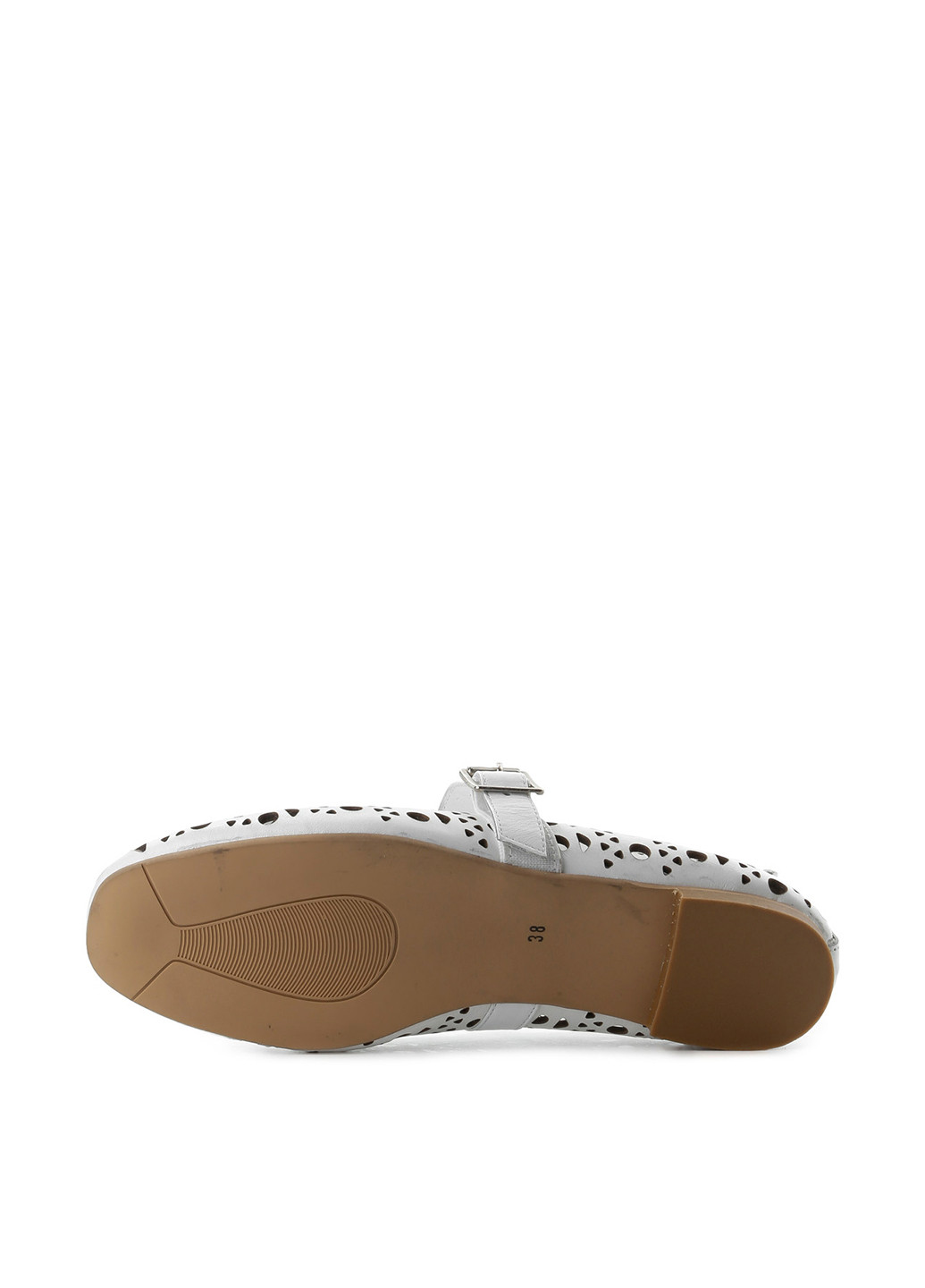 Женские балетки Le'BERDES | белые однотонные без декора натуральная кожа (360795497)