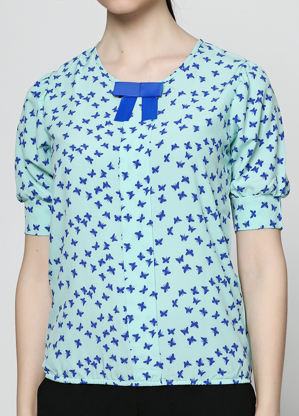 Мятная летняя блуза Zukat