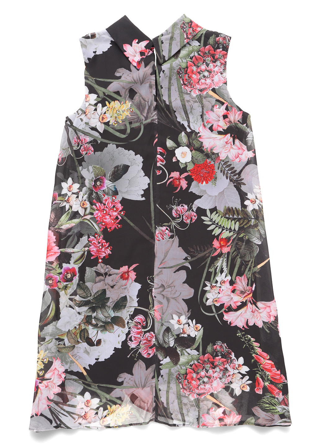 Чорна кежуал сукня Comma з квітковим принтом