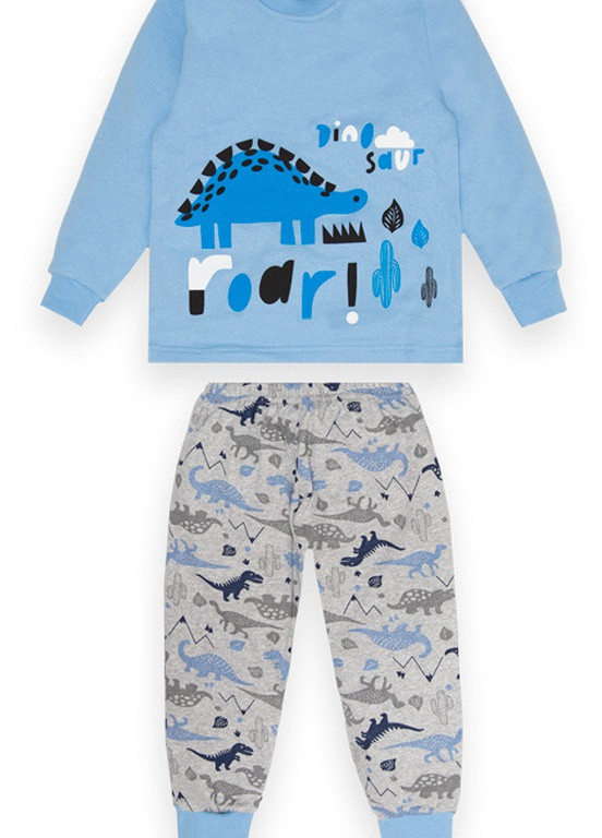 Блакитна всесезон дитяча піжама для хлопчика pgm-22-2-7 Габби