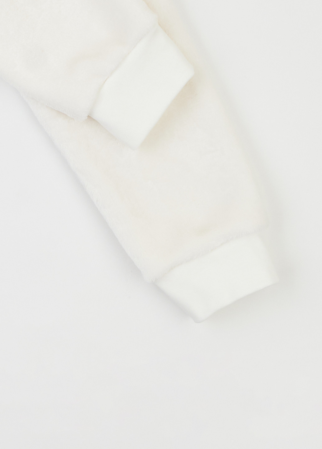 Молочная зимняя пижама (свитшот, брюки) Фламинго