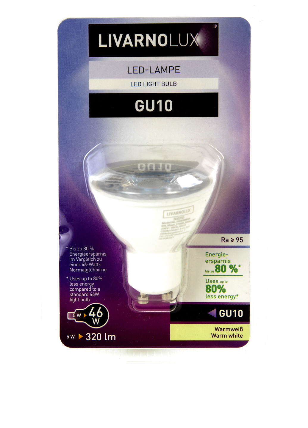 LED лампочка GU10 Livarno (179472895)