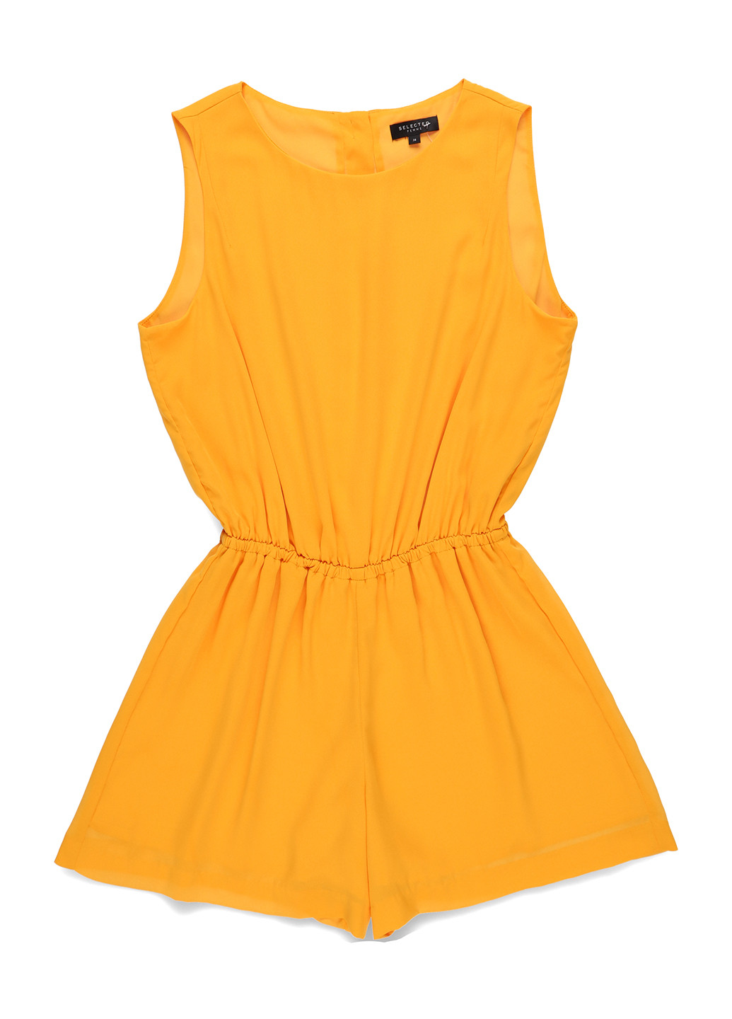 Комбінезон Selected Femme комбінезон-шорти однотонний жовтий кежуал поліестер