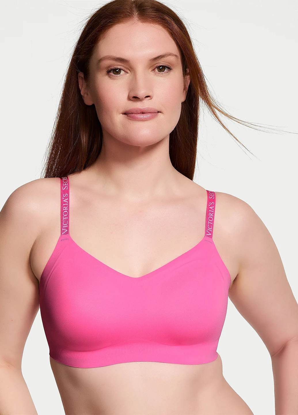 Розовый демисезонный комплект (бюстгальтер, трусики) Victoria's Secret