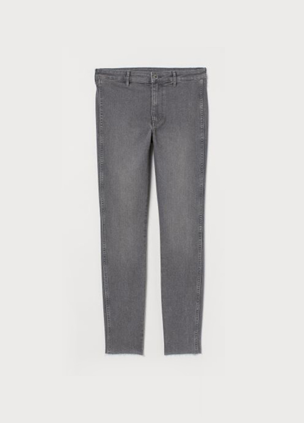 Джеггінси H&M однотонні сірі джинсові бавовна