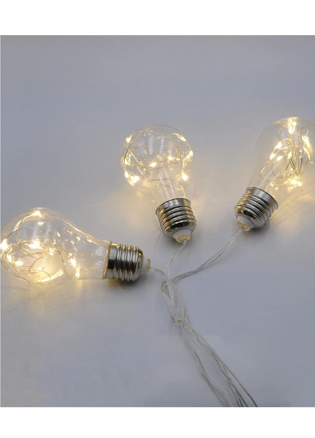 Новогодняя гирлянда бахрома лампочки 10 Led прозрачный провод 2 м (472830-Prob) Белая тёплая Francesco Marconi (250544581)