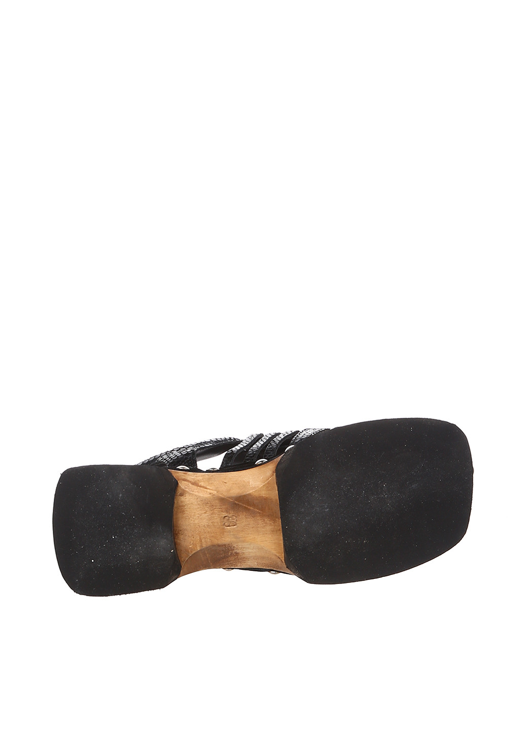 Черные босоножки Eureka на шнурках с заклепками