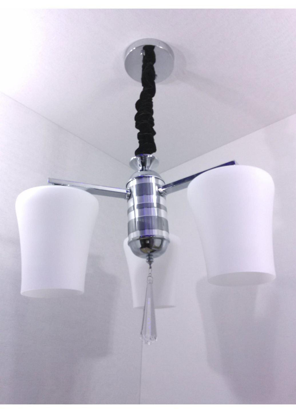 Люстра стельова на 3 лампочки 9993/3 Хром 35х40х40 см. Sunnysky (253122191)