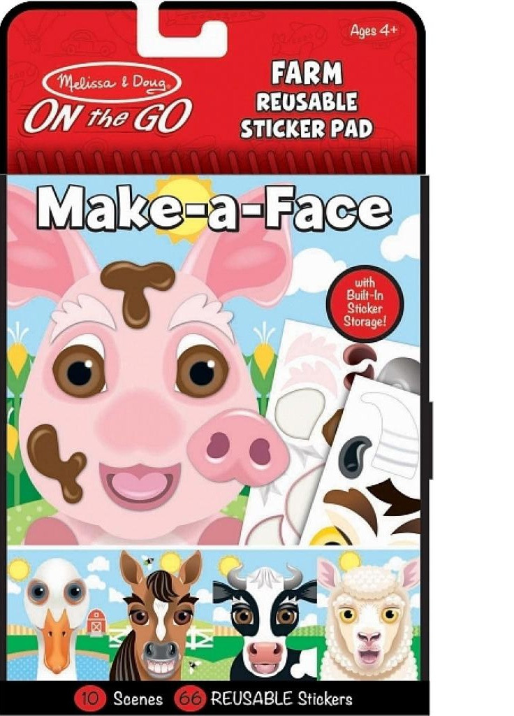 Набор для творчества Блокнот с многоразовыми наклейками Ферма (MD30511) Melissa&Doug (202373913)