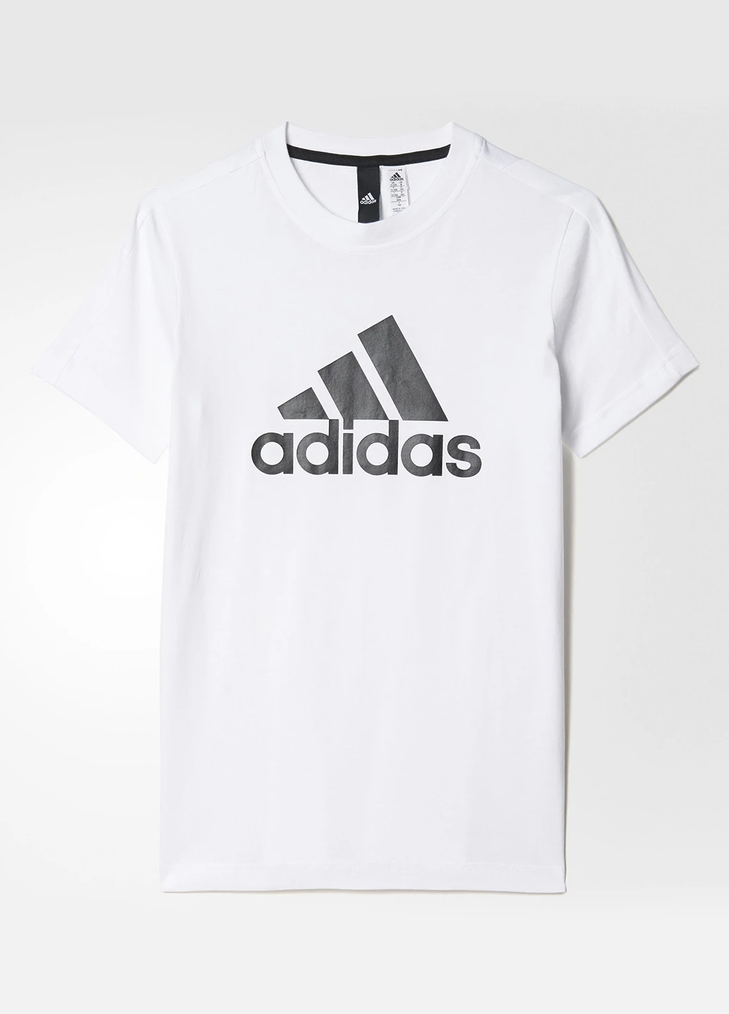 Біла літня футболка з коротким рукавом adidas