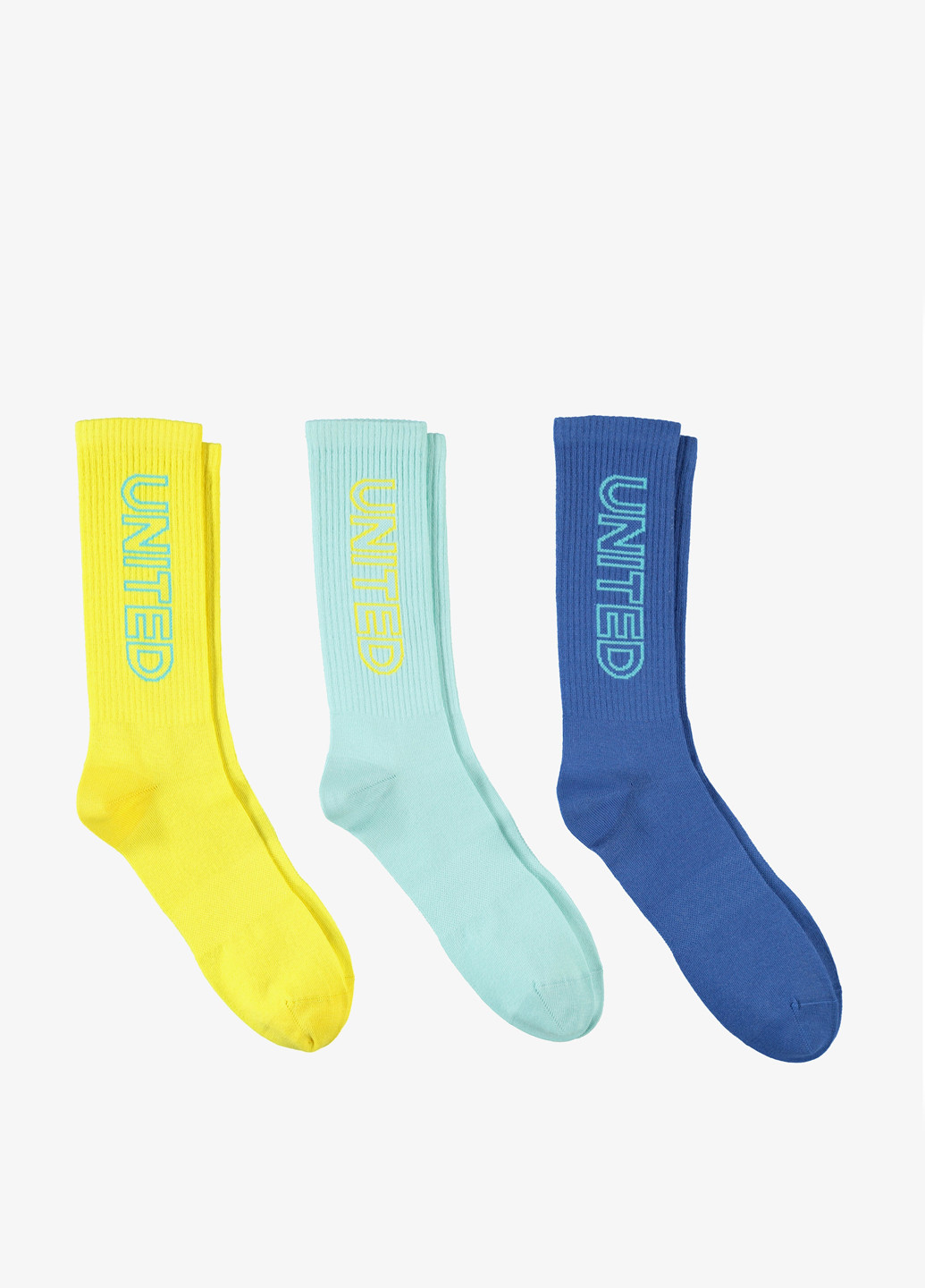 Комбіновані шкарпетки (3 пари) UNITED4 логотипи (329059787)