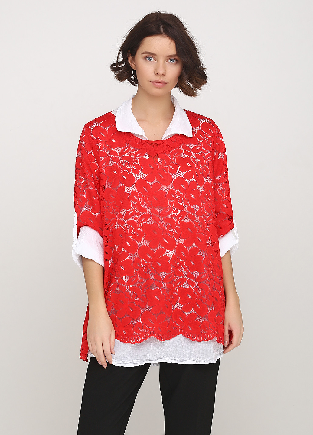 Красная демисезонная блуза MADEIN