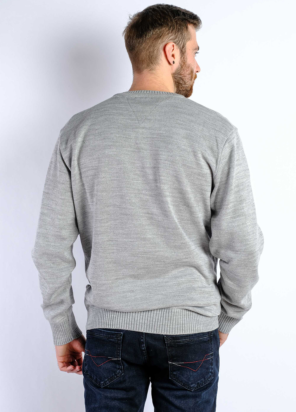 Светло-серый демисезонный пуловер пуловер Time of Style