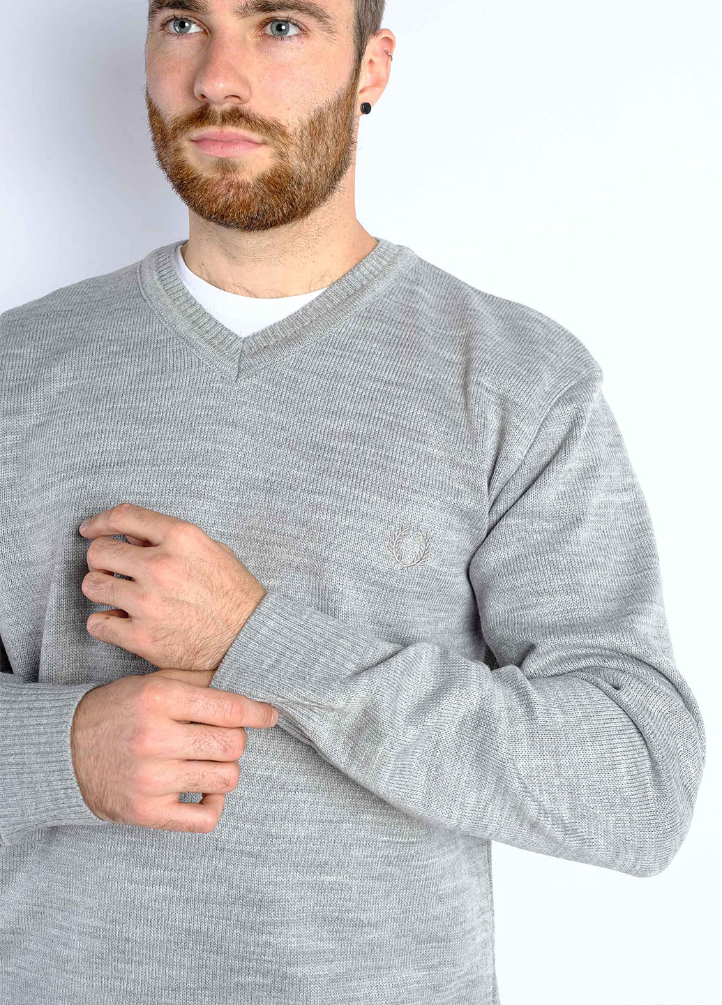 Світло-сірий демісезонний пуловер пуловер Time of Style