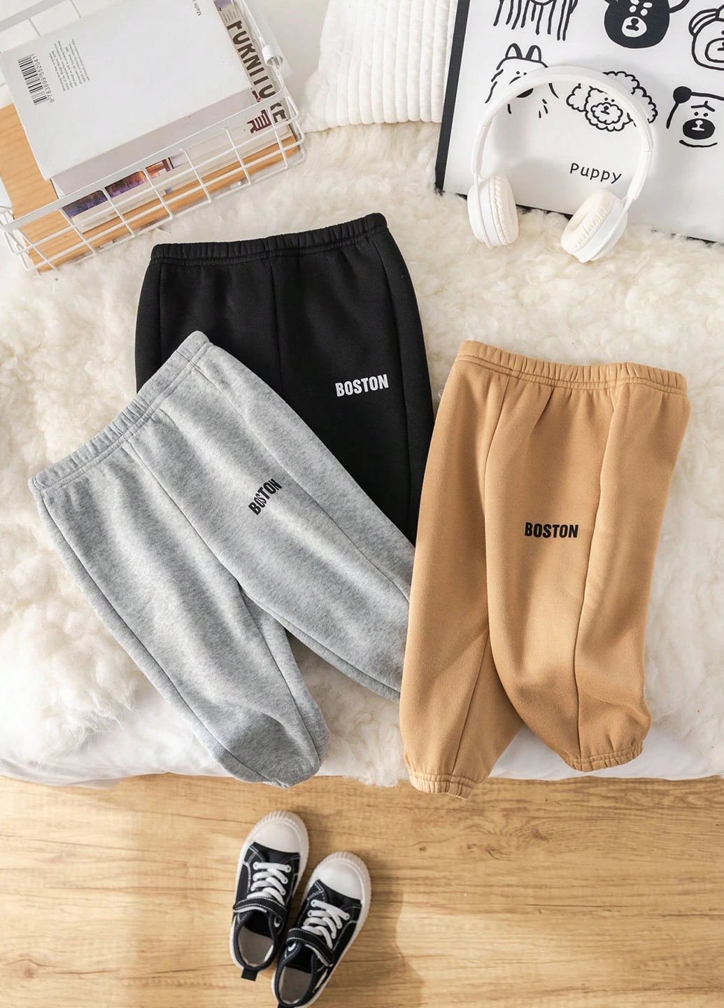 Комбинированные спортивные демисезонные брюки джоггеры SHEIN