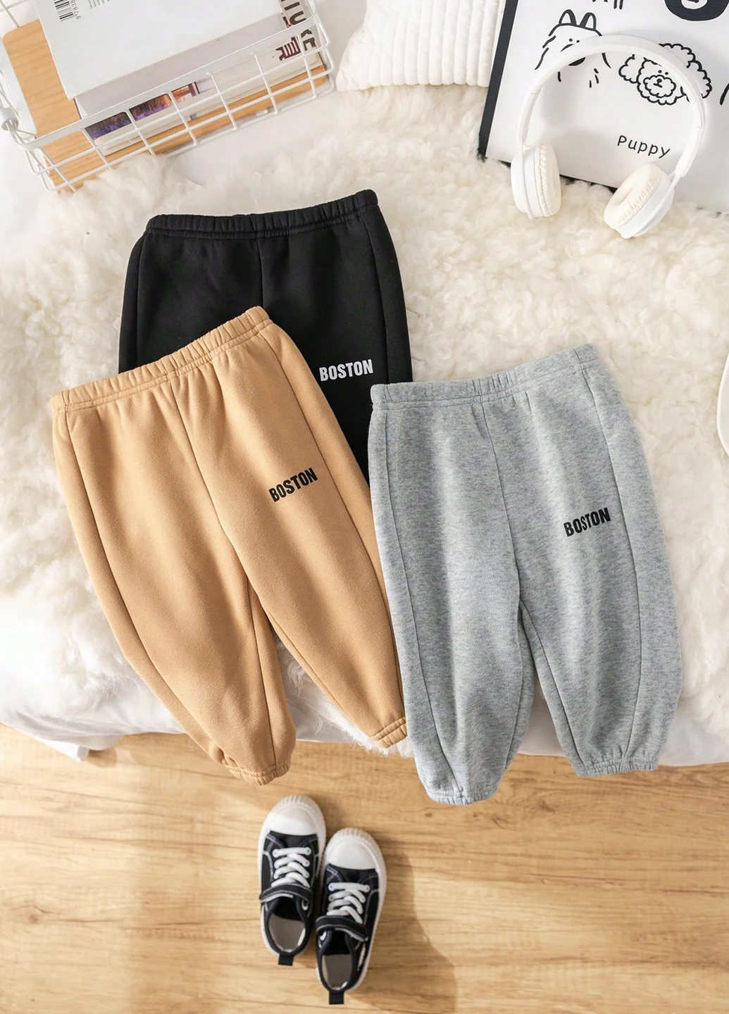 Комбинированные спортивные демисезонные брюки джоггеры SHEIN