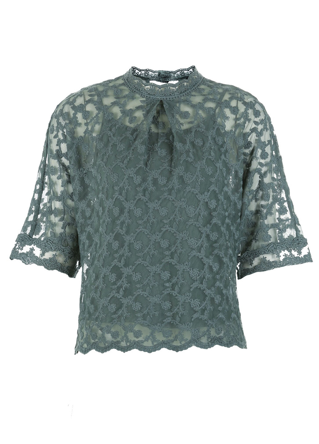 Серо-зелёная блуза Only