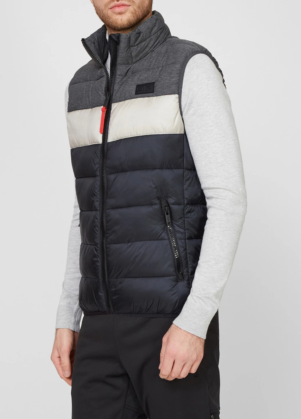 Черный утепленный жилет Man Vest CMP (256501870)