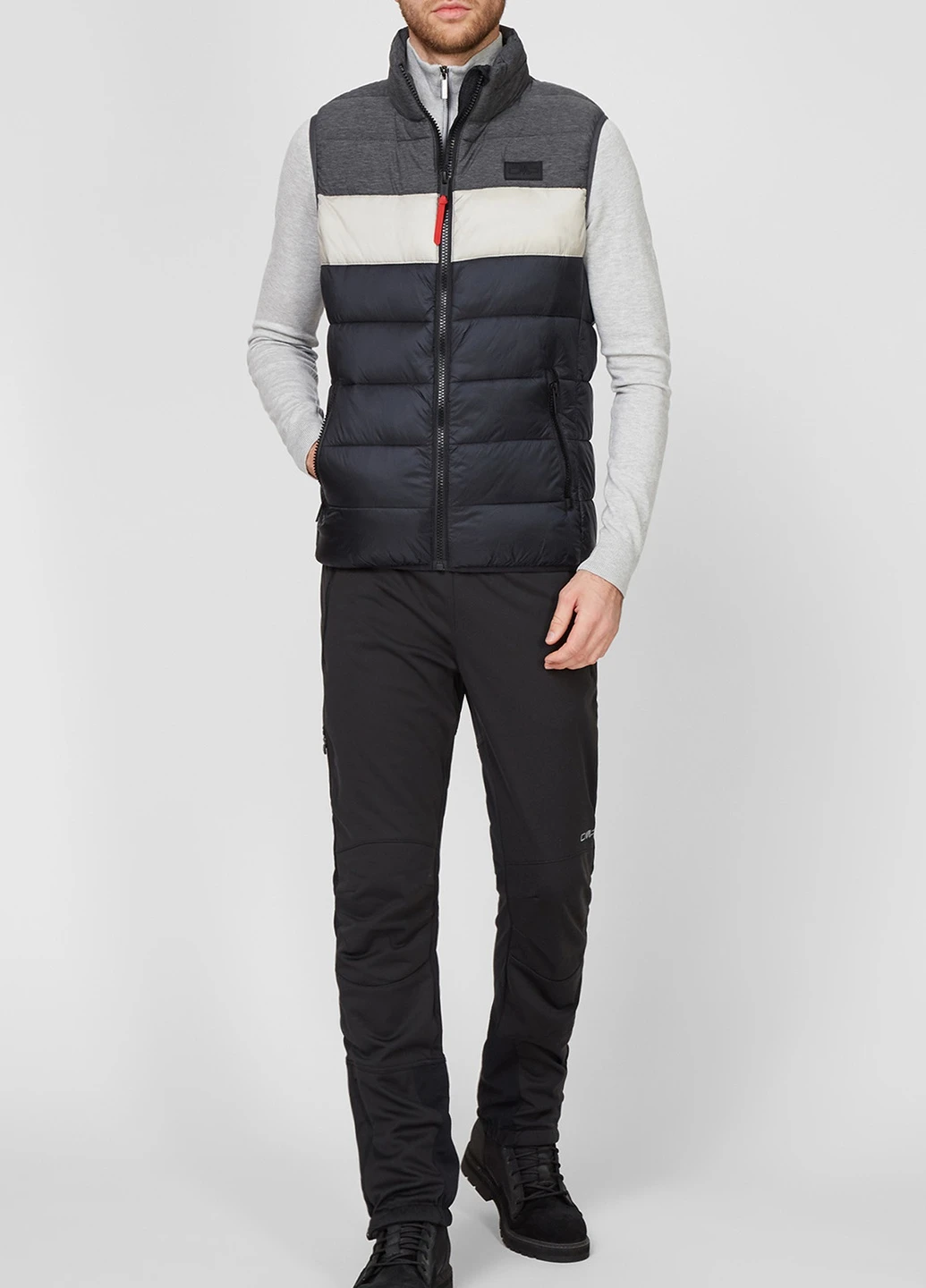 Черный утепленный жилет Man Vest CMP (256501870)