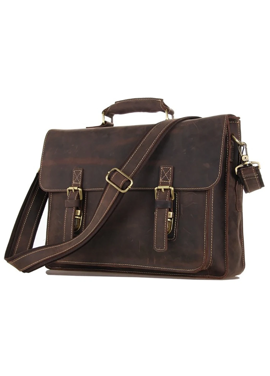 Мужской кожаный портфель 39,5х29х9 см Vintage (232989089)