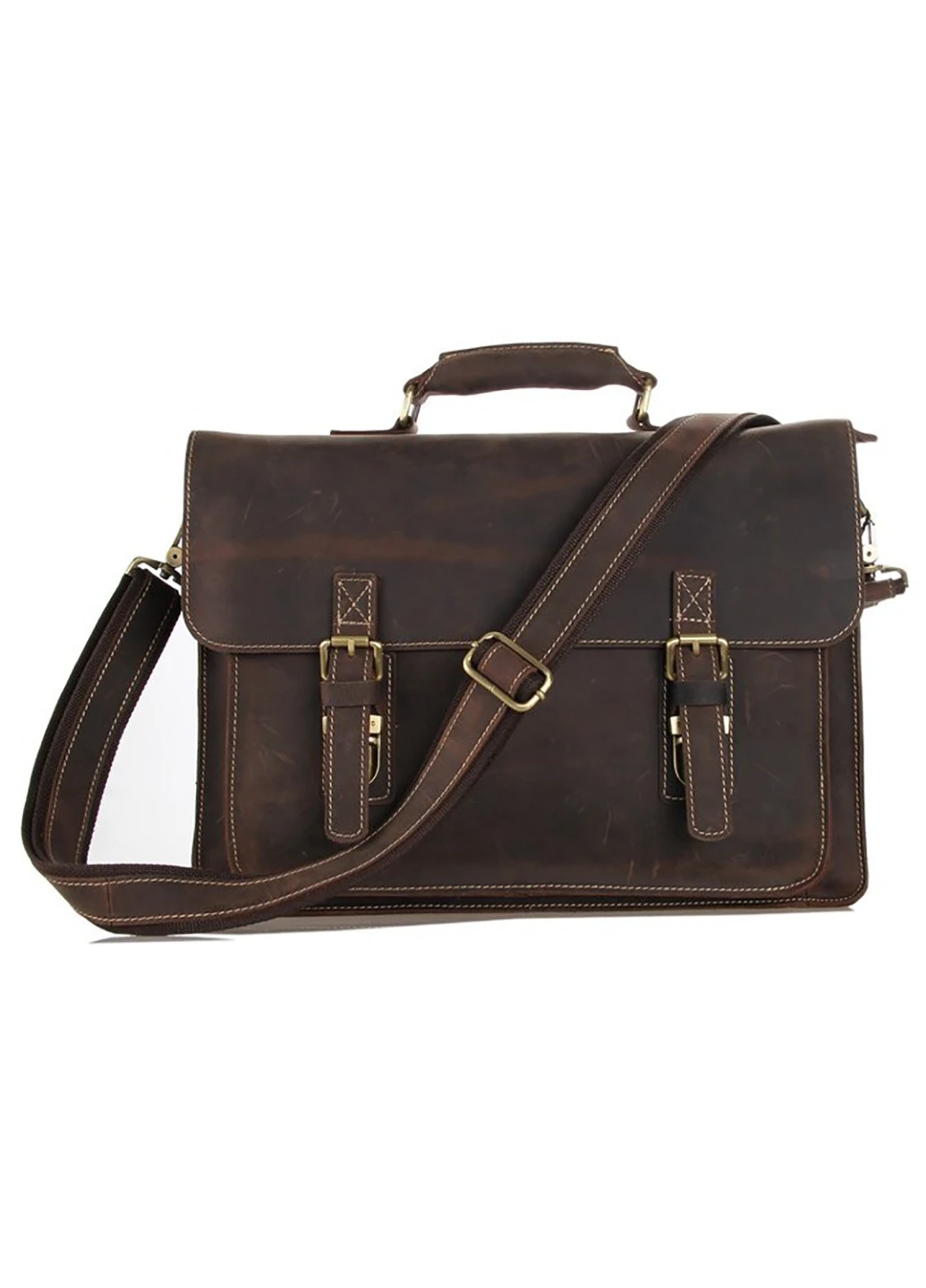 Мужской кожаный портфель 39,5х29х9 см Vintage (232989089)