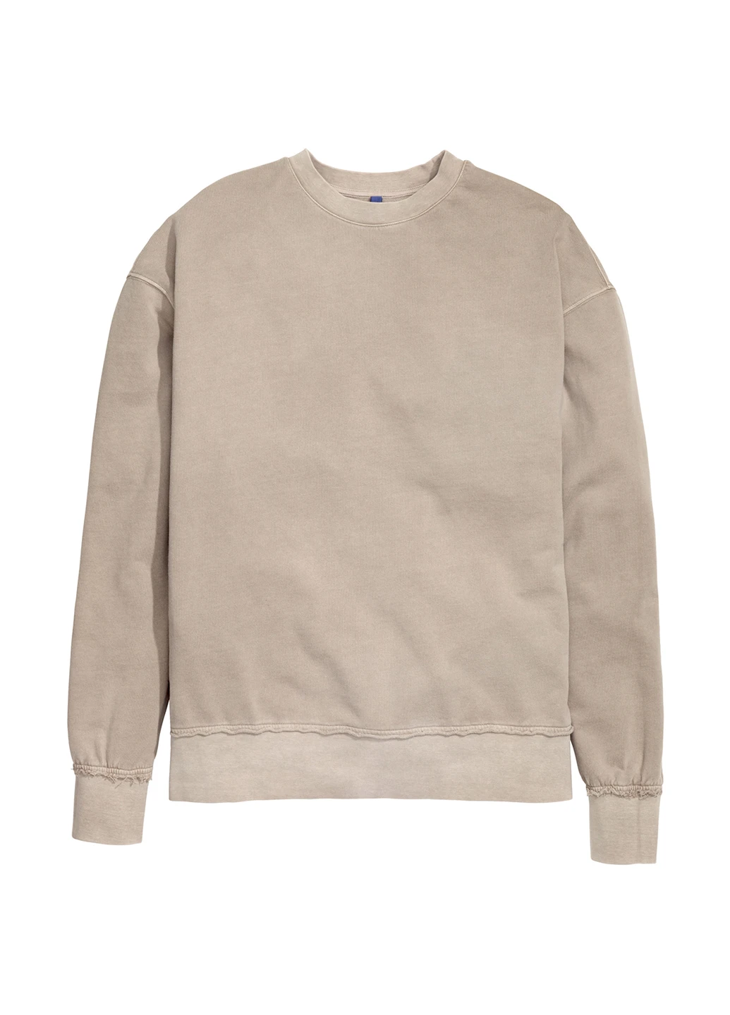 Бежевый свитшот H&M однотонный (186143210)