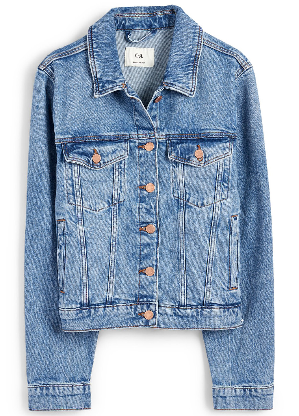 Светло-синяя демисезонная куртка C&A