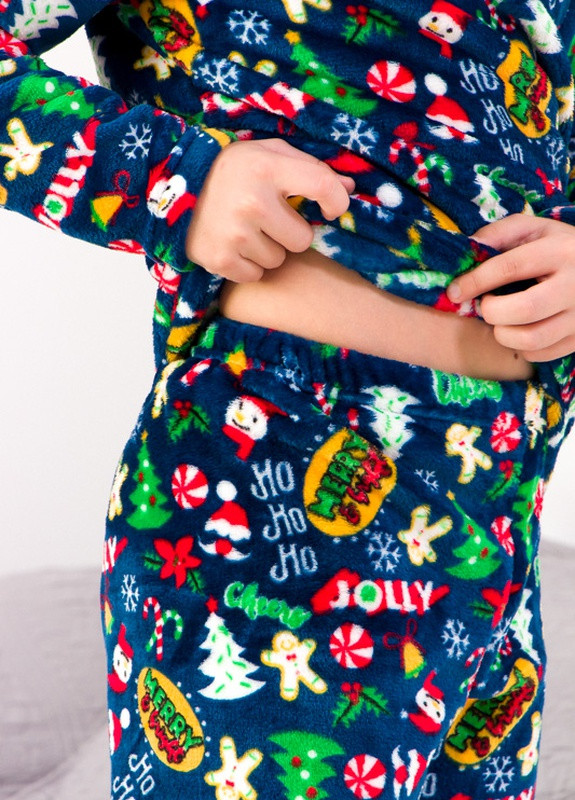 Темно-синя всесезон піжама для хлопчика (підліткова) Носи своє 6079