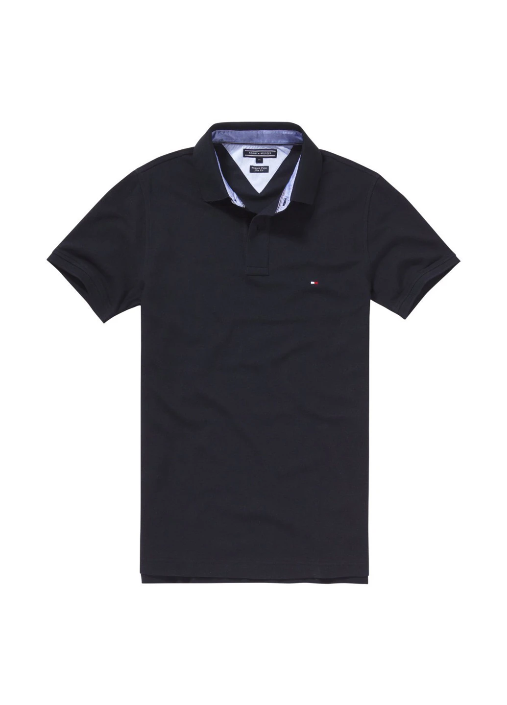 Темно-синяя футболка-поло для мужчин Tommy Hilfiger с логотипом