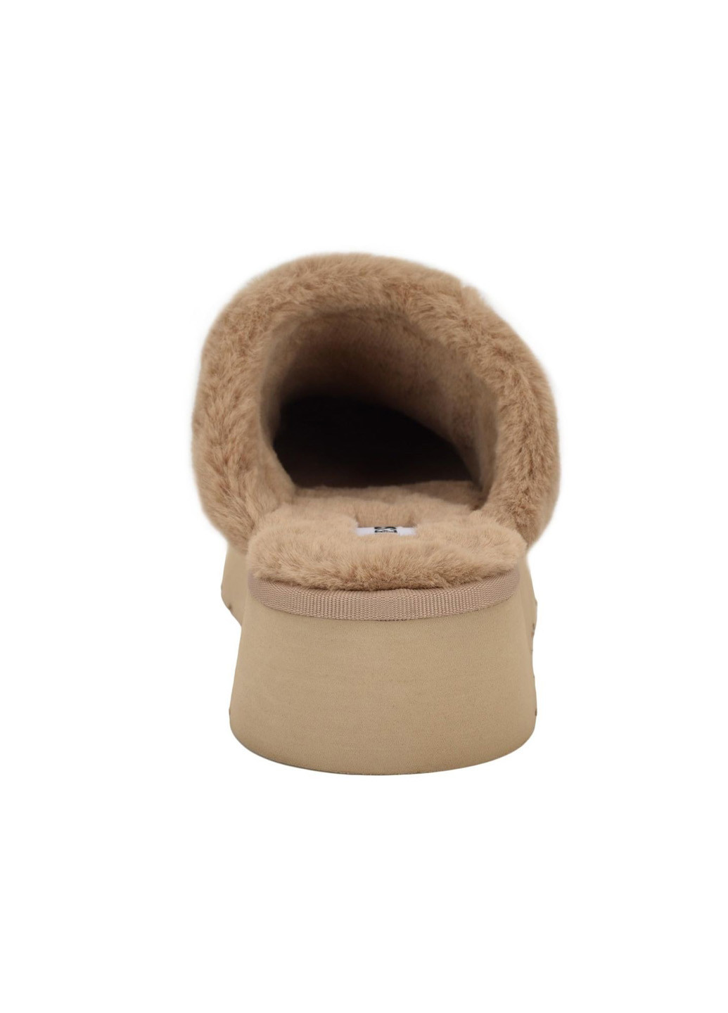 Бежевые сабо Guess на платформе со стразами