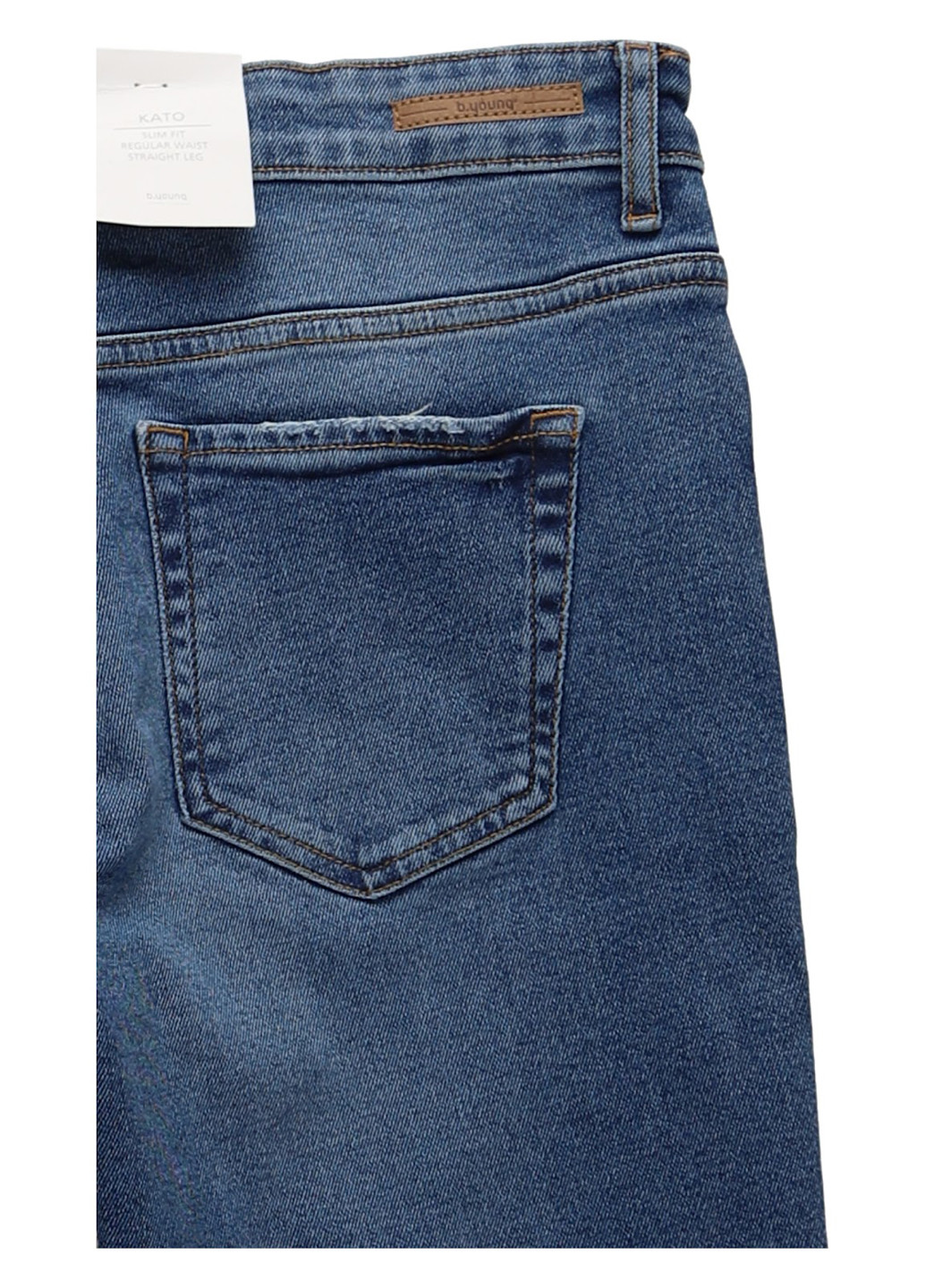 Синие демисезонные прямые джинсы B.Young