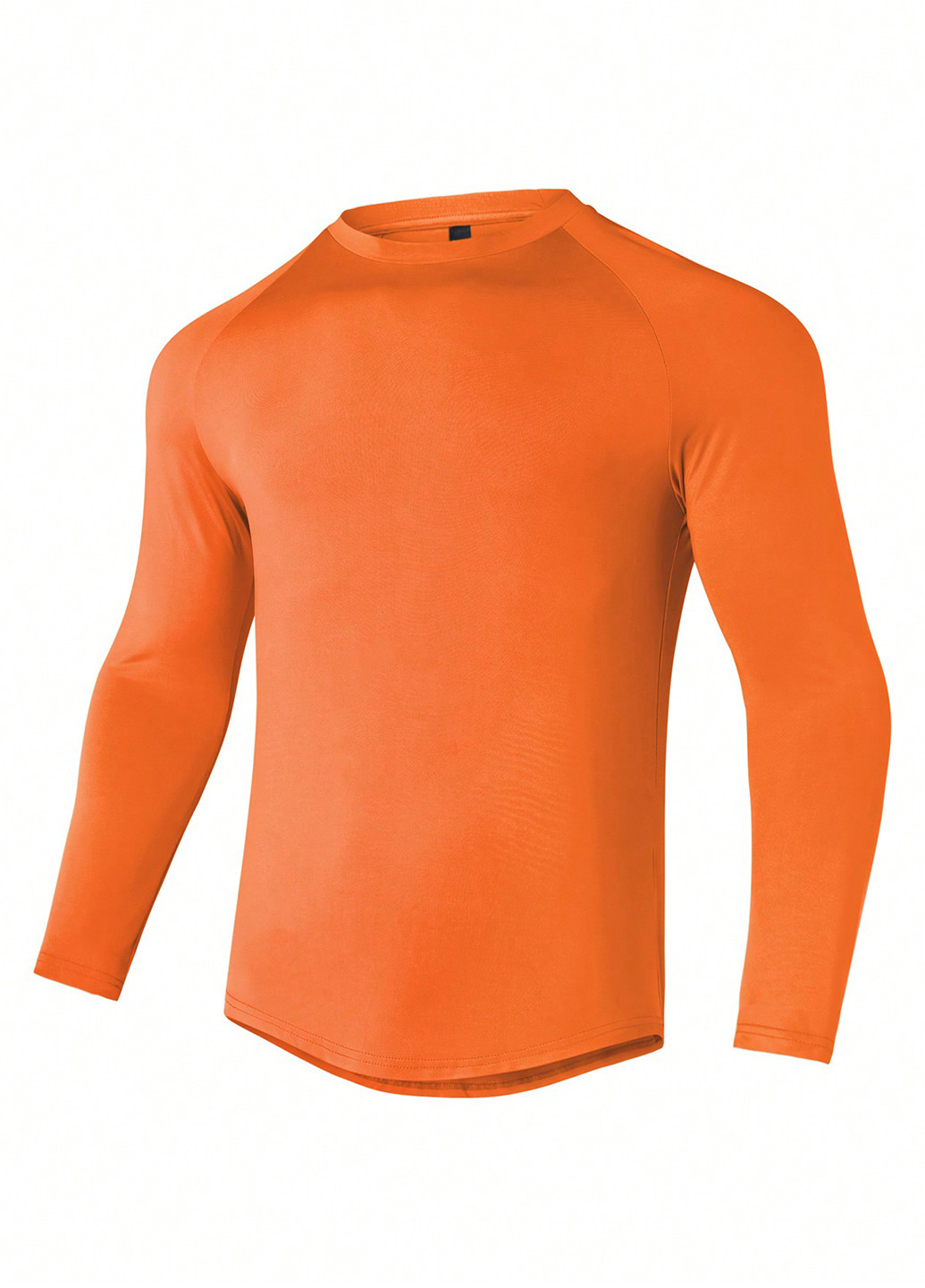 Лонгслів SHEIN однотонний помаранчевий спортивні поліестер