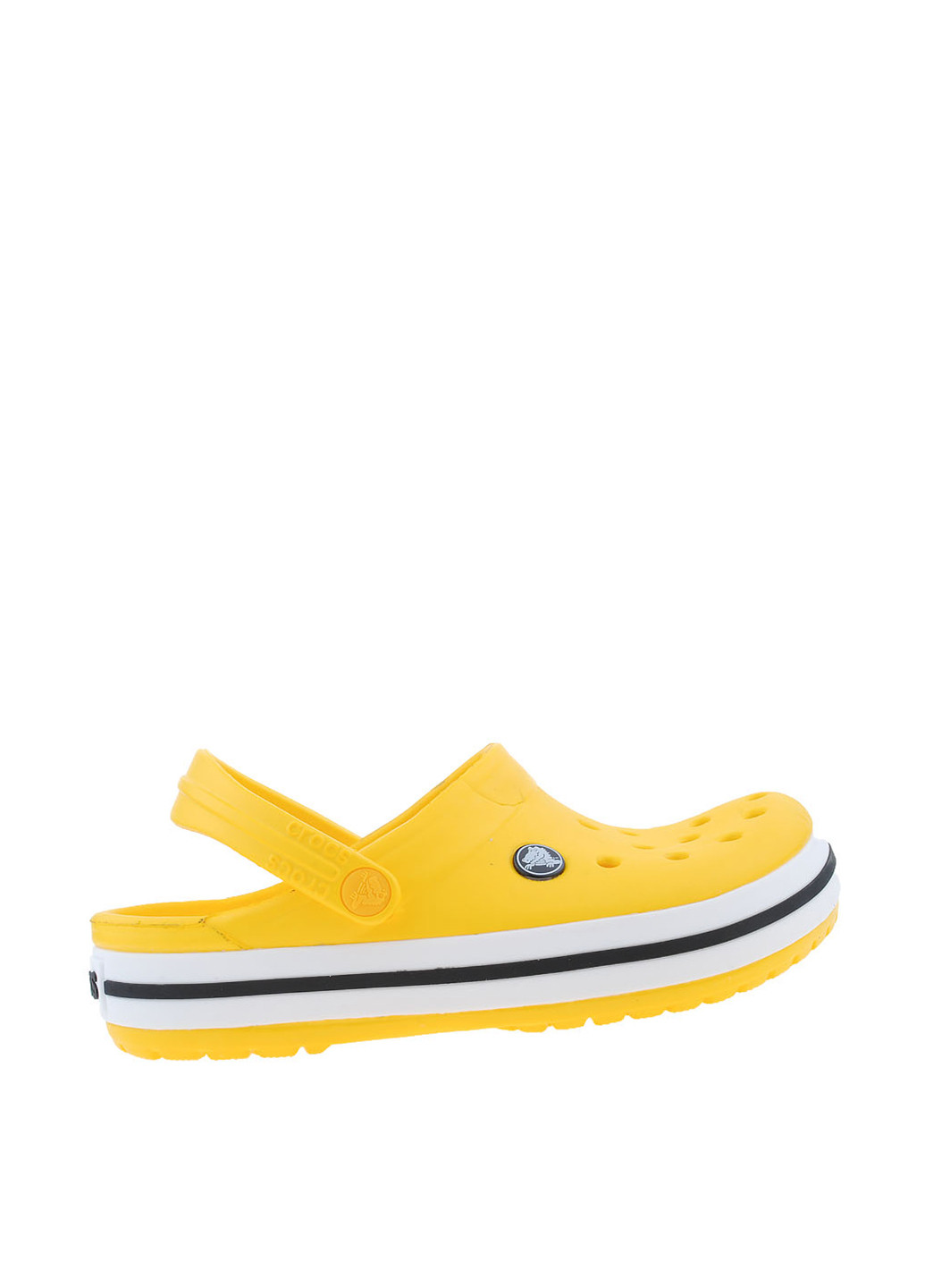Желтые сабо Crocs без каблука