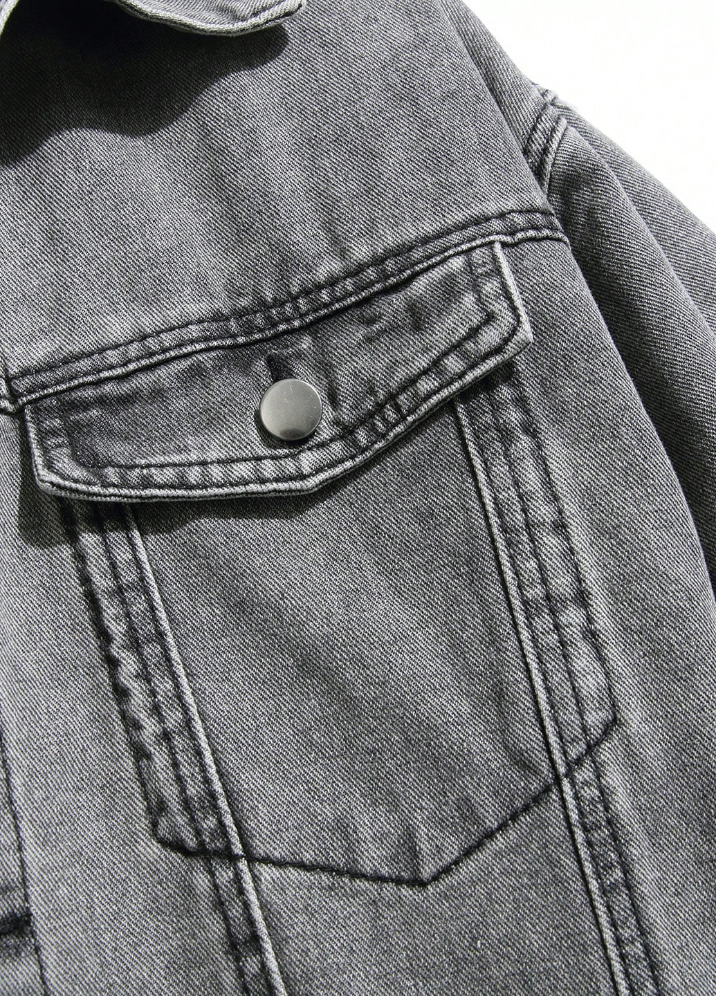 Серая демисезонная куртка SHEIN