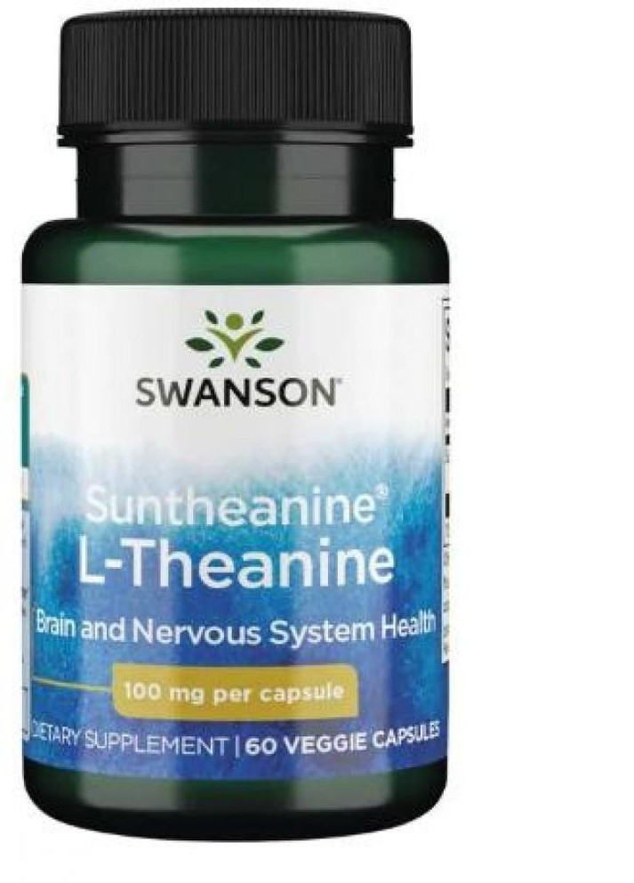 L-теанин L-Theanine 100mg 60caps Swanson (232599761)