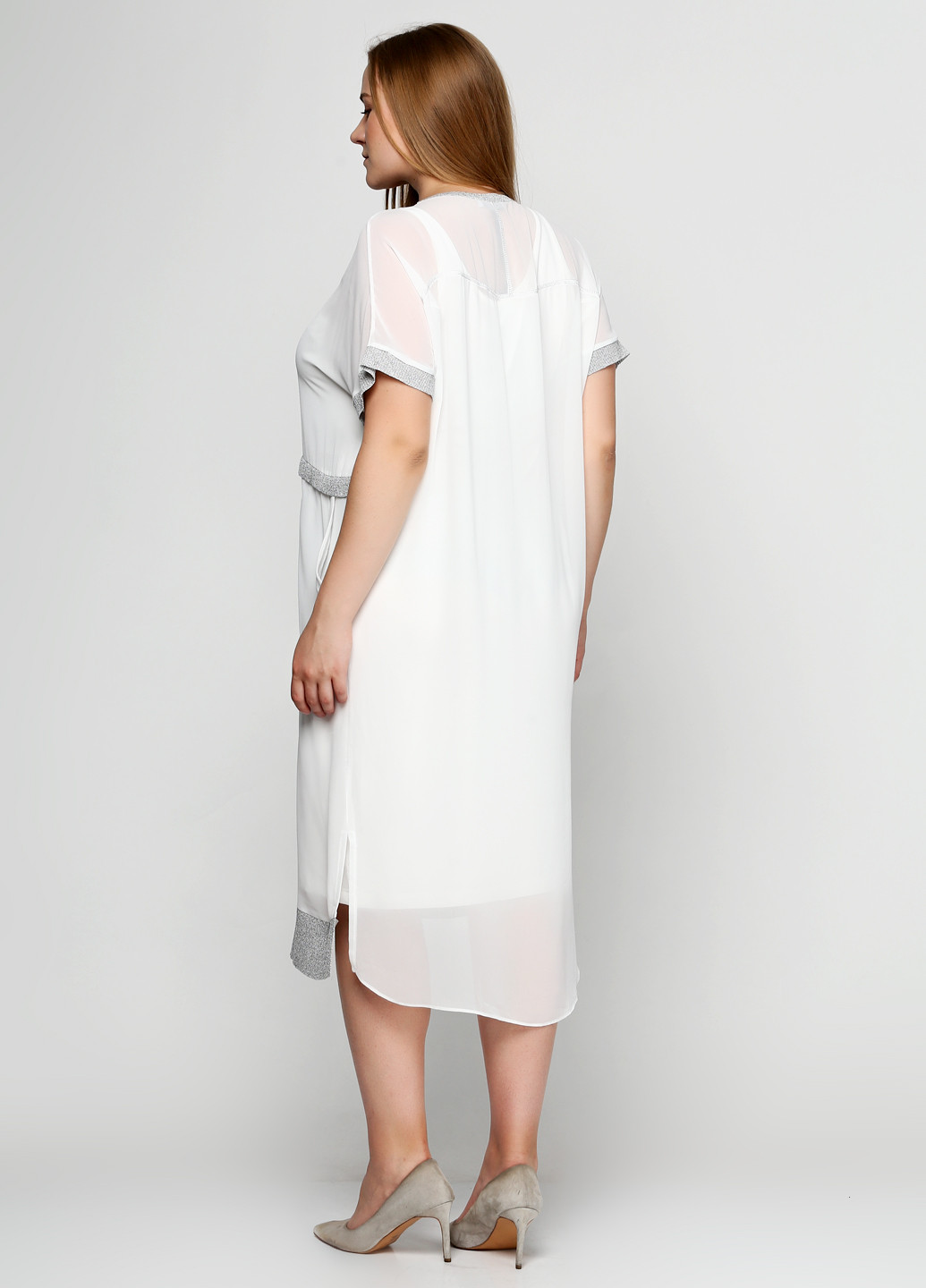 Белое кэжуал платье Miss Dalida