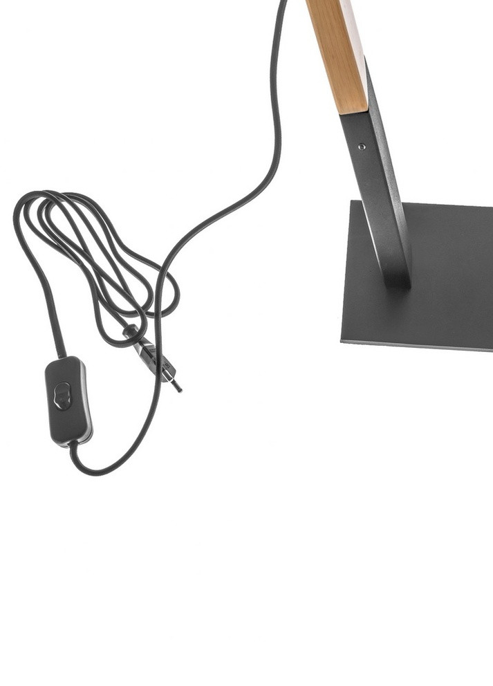 Настільна лампа з дерева для дому декоративна BKL-643T / 1 E27 BK Brille (253881740)