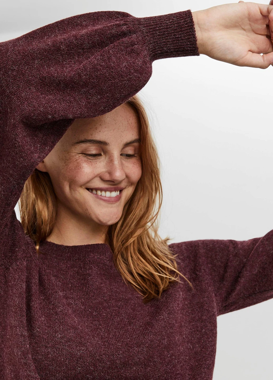 Бордовий демісезонний светр Vero Moda